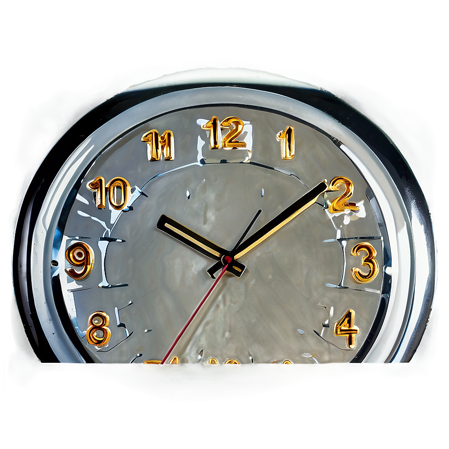 Glass Wall Clock Png 06262024