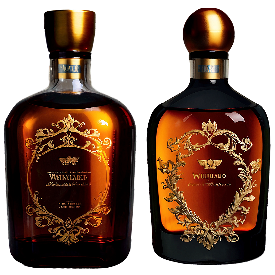 Glass Whiskey Bottle PNG qrc PNG image with a transparent background, free high-resolution download