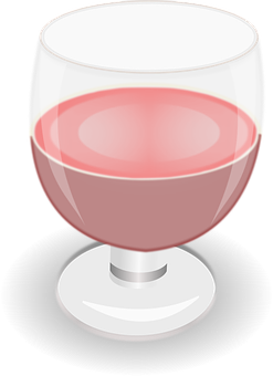 Glassof Rose Wine Icon PNG with transparent background