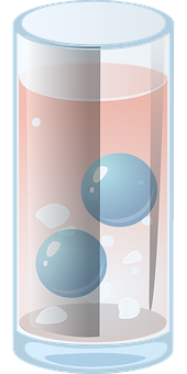 Glassof Waterwith Ice Cubes Vector PNG image with a transparent background, free high-resolution download
