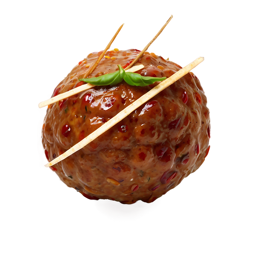 Glazed Meatballwith Toothpicks