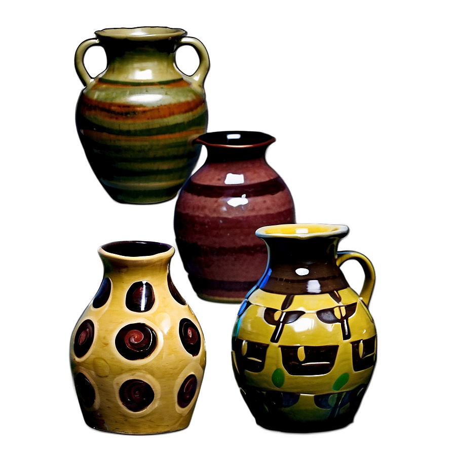 Glazed Pottery Artwork Png Las81