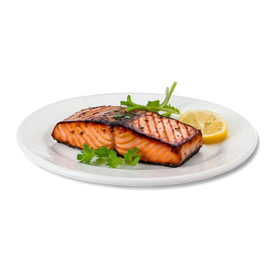 Glazed Salmon Steak Png Brm