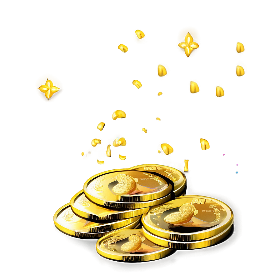 Gleaming Gold Coins Pile Png 5