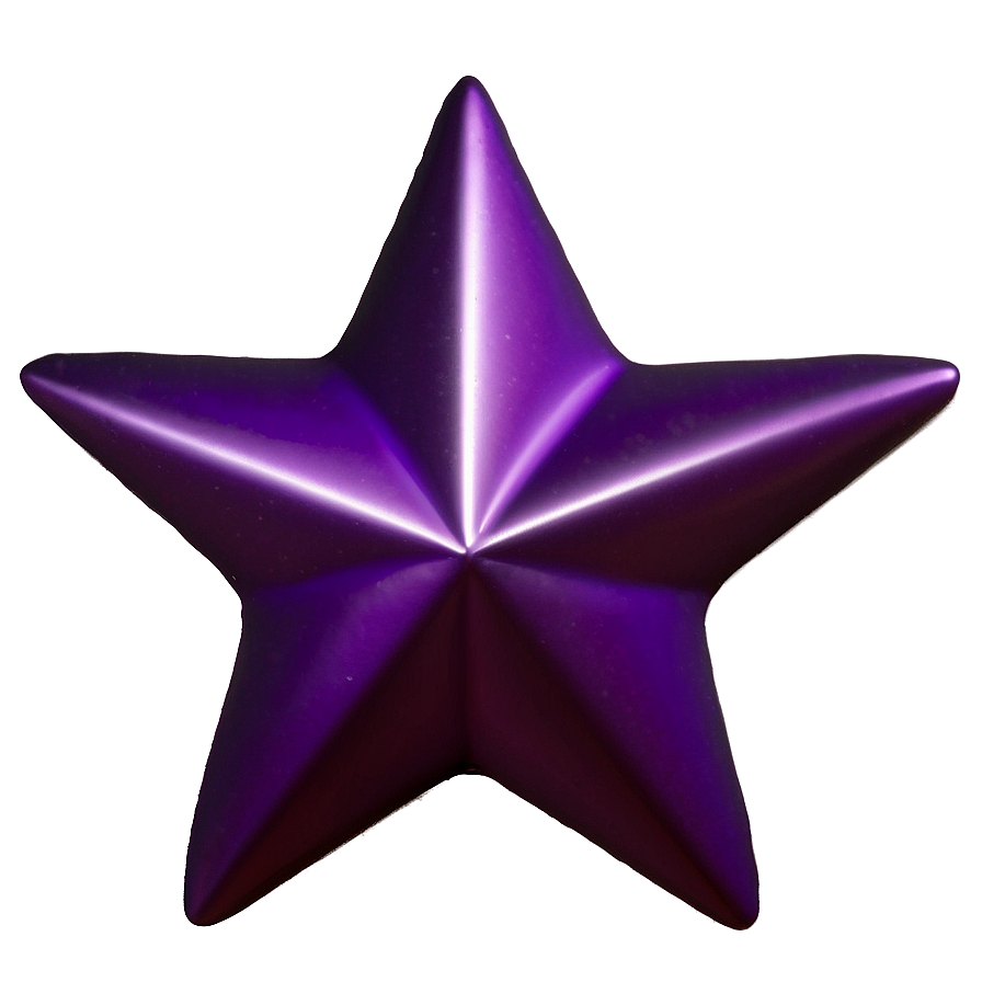 Gleaming Purple Star Symbol Png 06252024