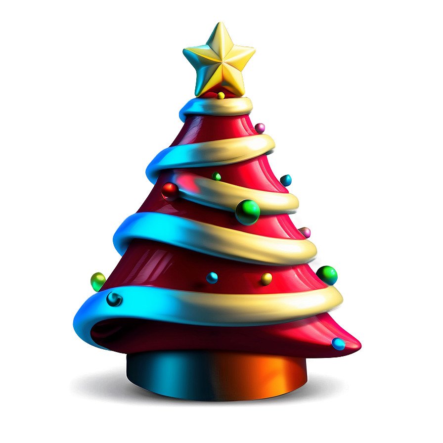 Gleeful Cute Christmas Tree Png 06252024