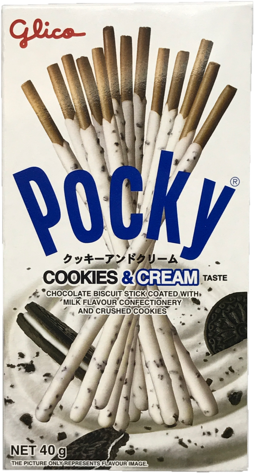 Glico Pocky Cookiesand Cream Flavor Packaging