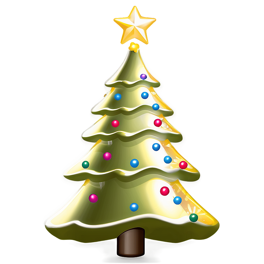 Glistening Cute Christmas Tree Png Vbg65