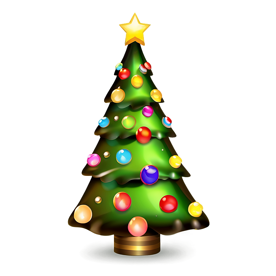 Glistening Cute Christmas Tree Png Yfh