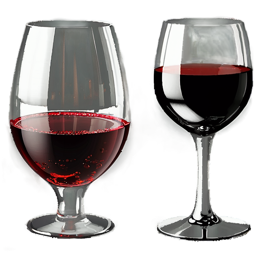 Glistening Red Wine Glass Png 18