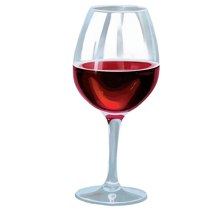 Glistening Red Wine Glass Png Aba