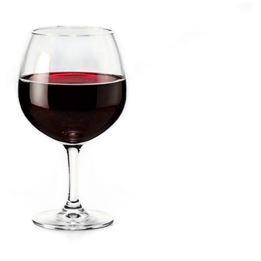 Glistening Red Wine Glass Png Fme13