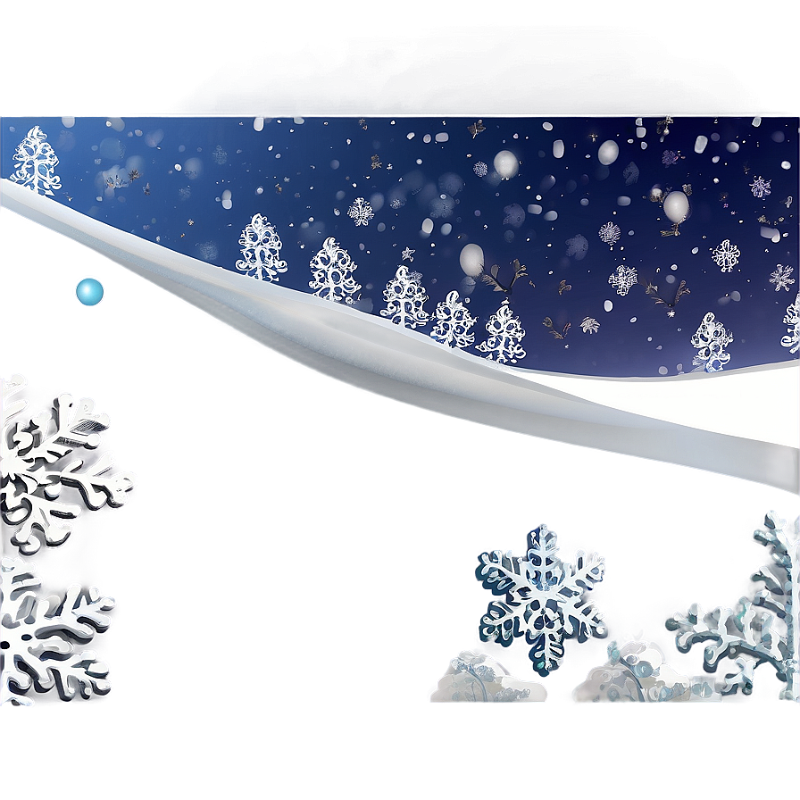 Glistening Snow Christmas Landscape Png 06252024