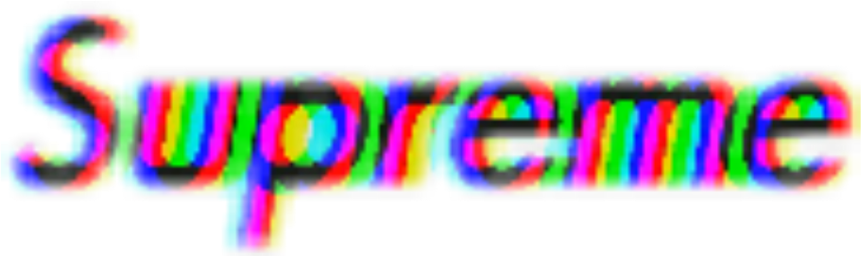 Glitchy Supreme Logo