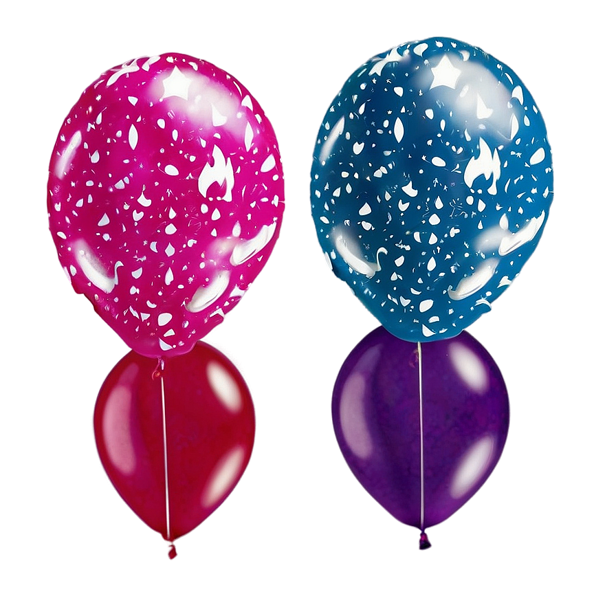 Glitter Balloons PNG eql86 PNG with transparent background