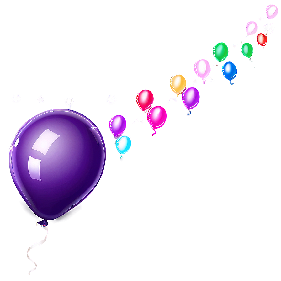 Glitter Balloons PNG qax PNG with transparent background