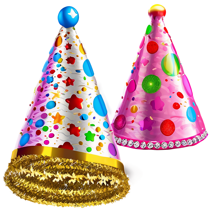 Glitter Birthday Hat PNG 95 PNG image with a transparent background, free high-resolution download
