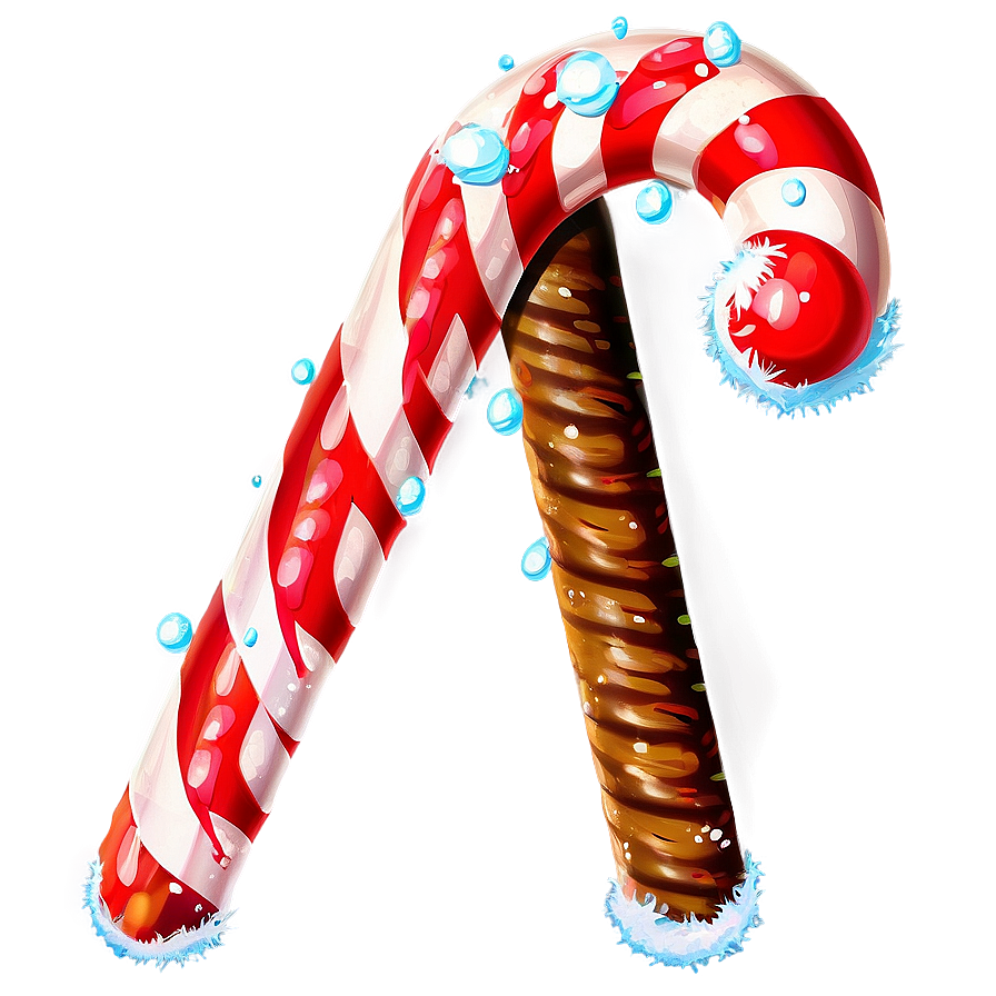 Glitter Candy Cane Christmas Png Sxf83