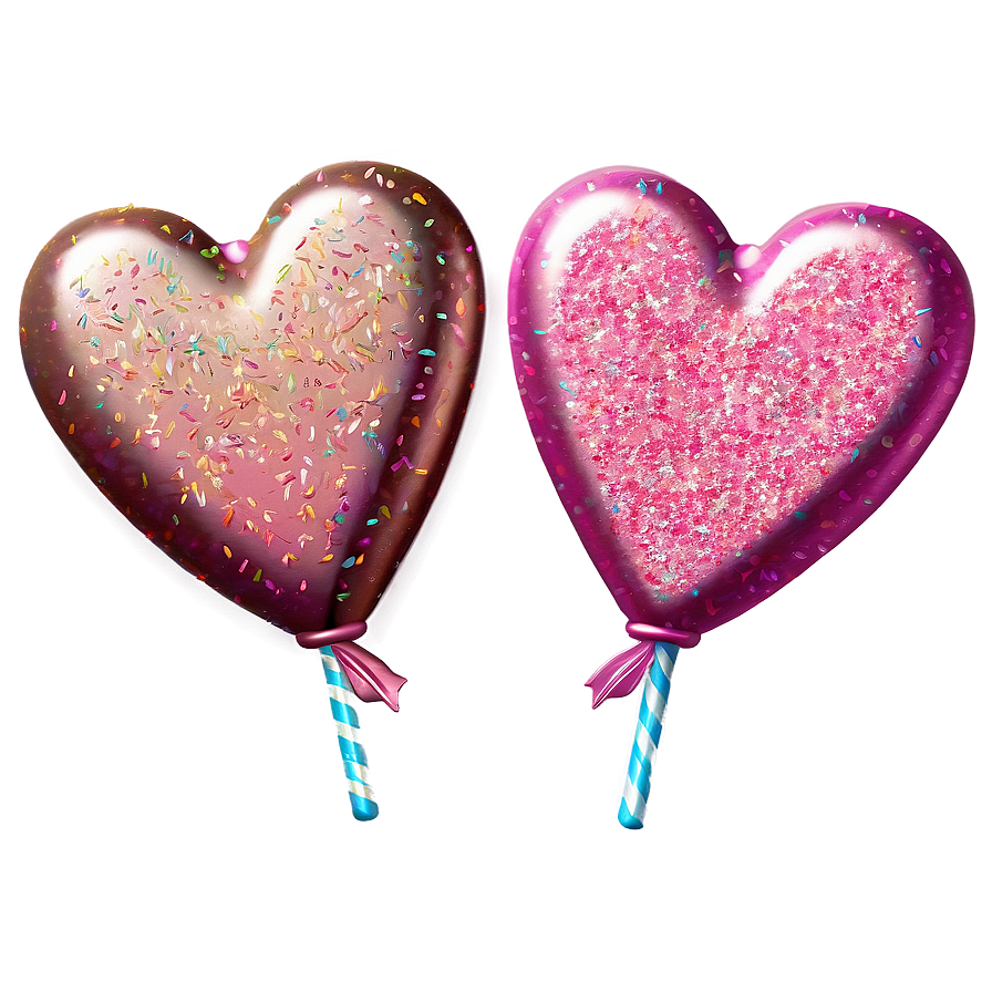 Glitter Candy Hearts Png Pys17