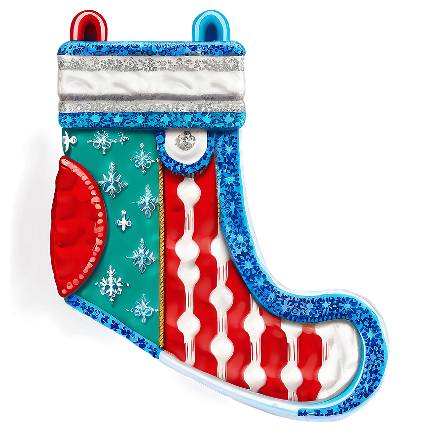 Glitter Christmas Stocking Png 24