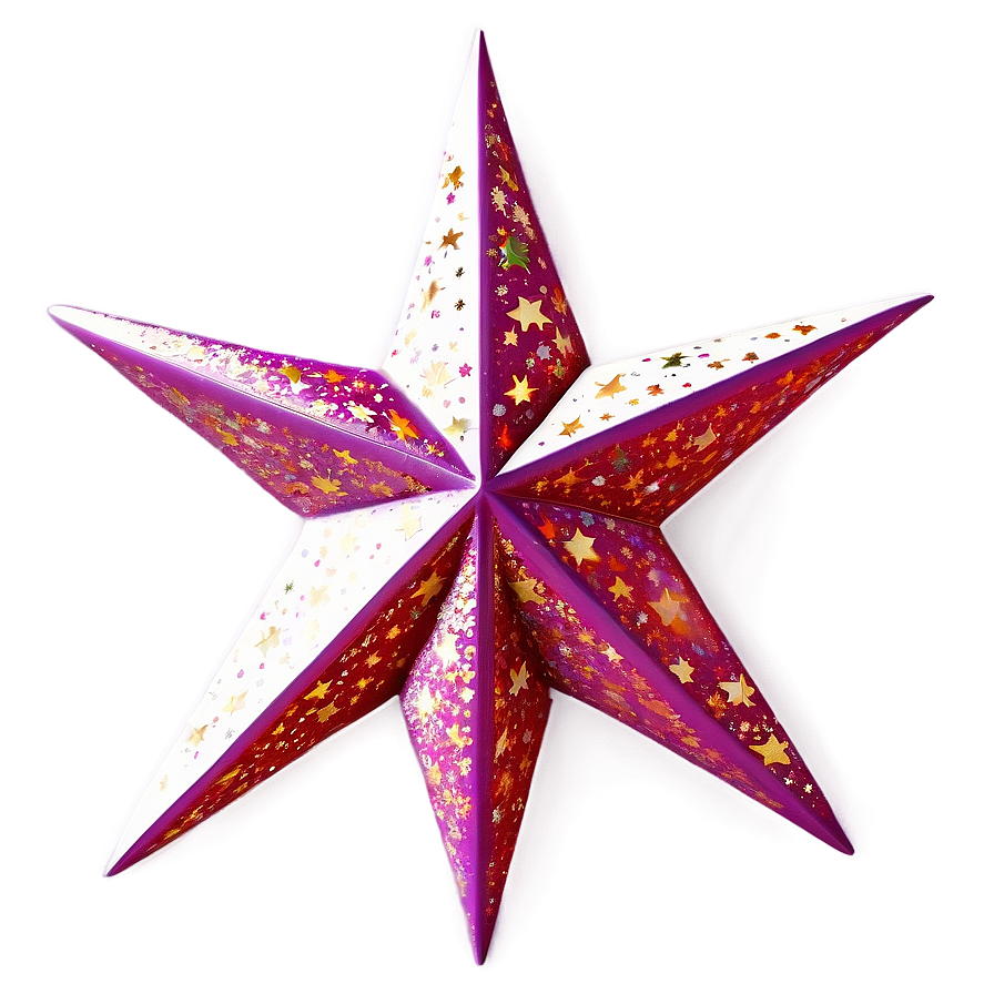 Glitter Christmas Tree Star Png Eay