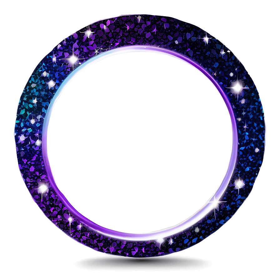 Glitter Circle Frame Png 55