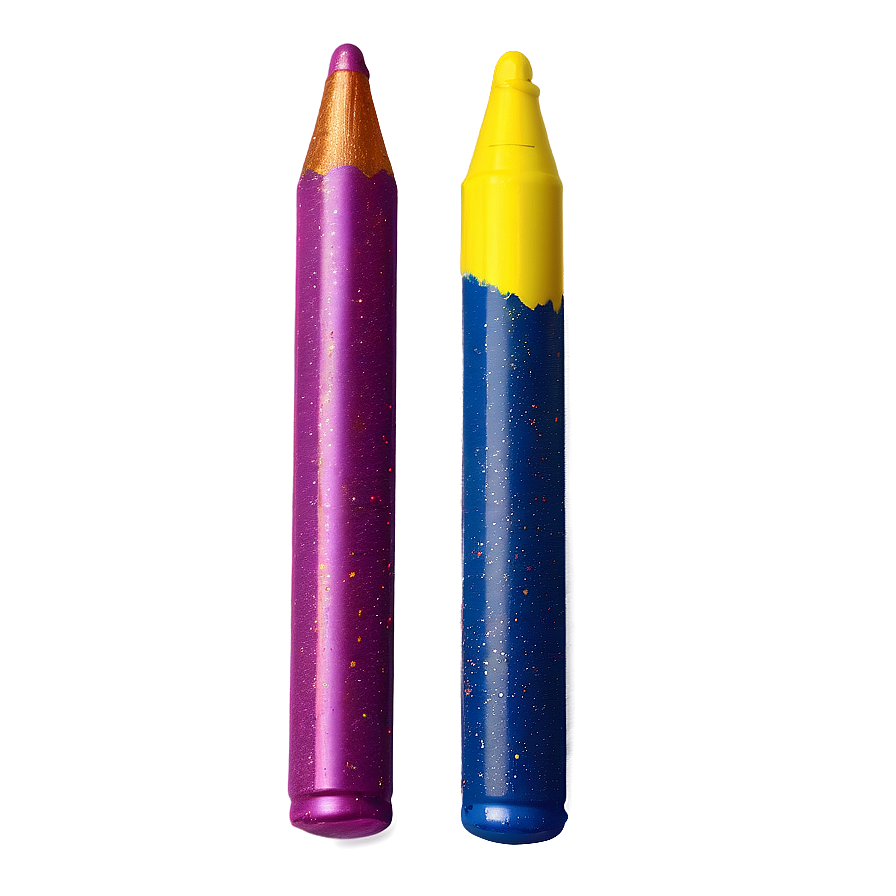 Glitter Crayons Png 05252024