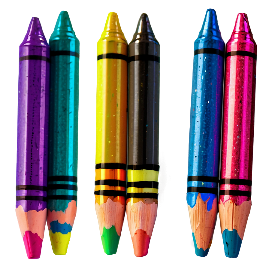 Glitter Crayons Png Sne53