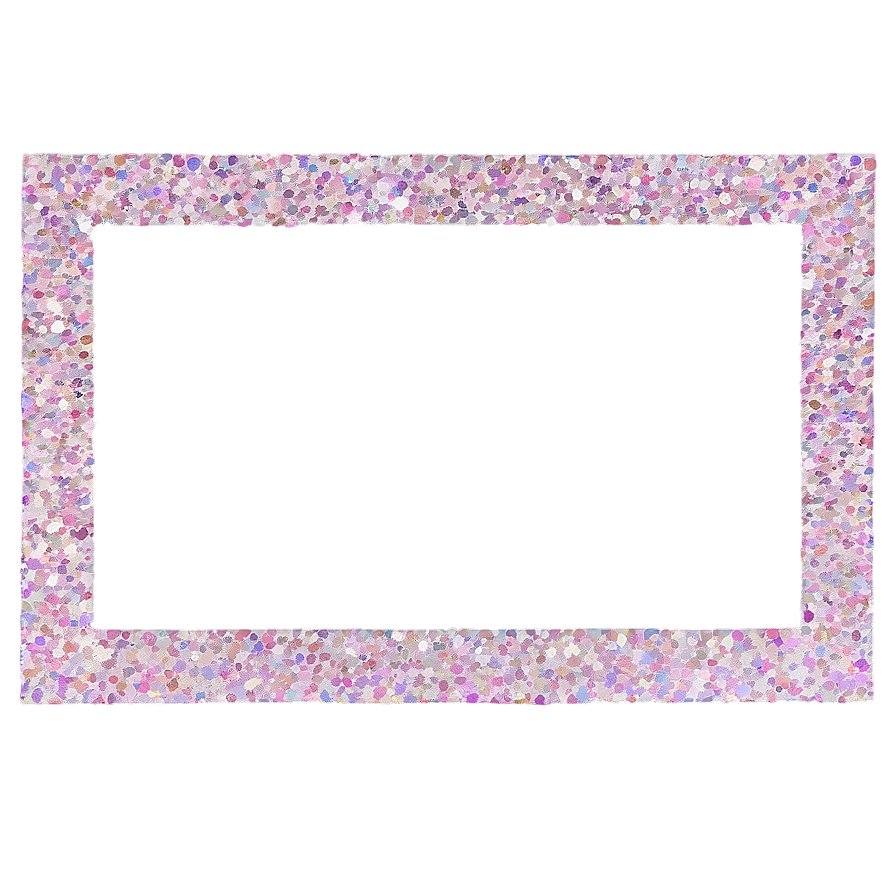 Glitter Effect Photo Border Png Xvh27