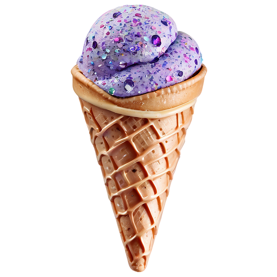 Glitter Ice Cream Cone Png Ljh36