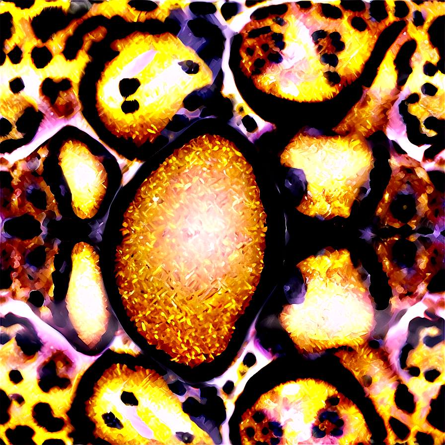 Glitter Leopard Pattern Png Xgj33