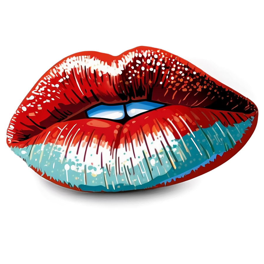 Glitter Lip Kiss Png Sqc22