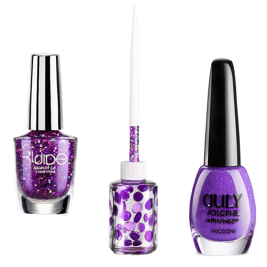 Glitter Nail Polish PNG 05252024 PNG image with a transparent background, free high-resolution download
