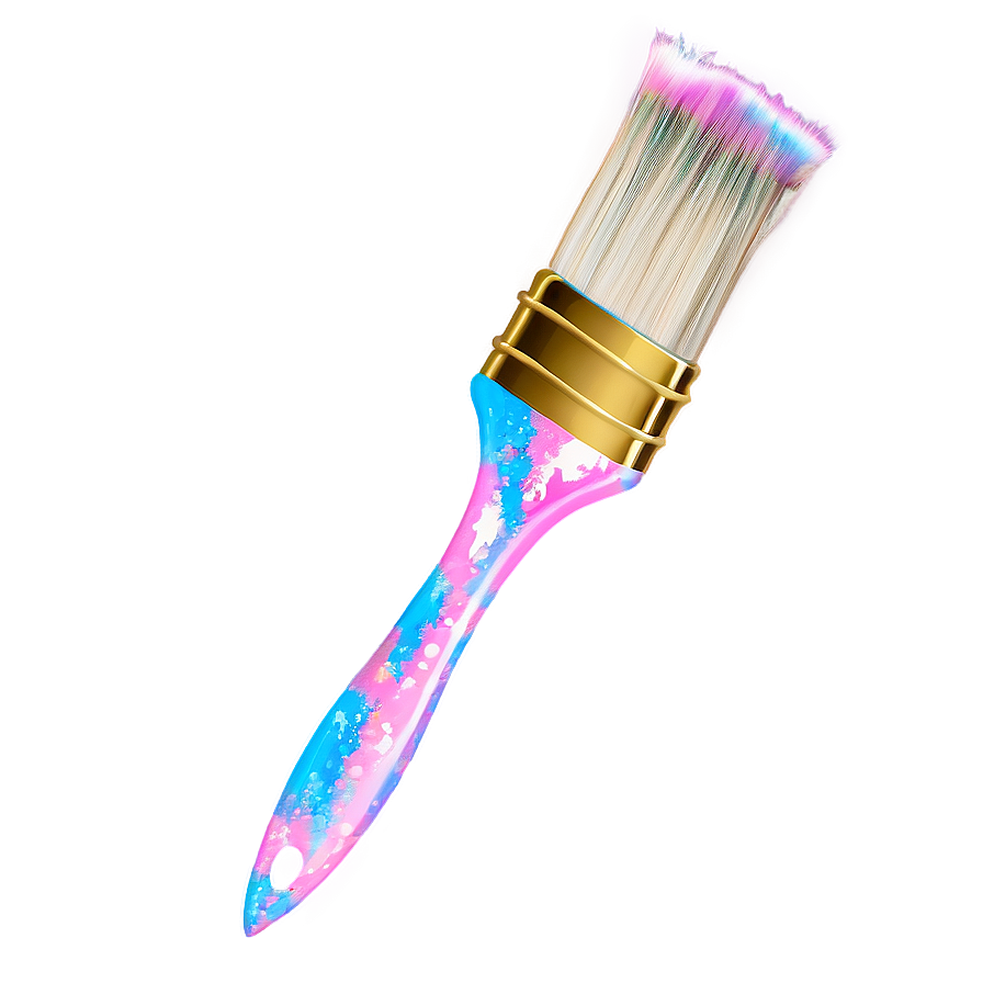 Glitter Paint Brush Png 26