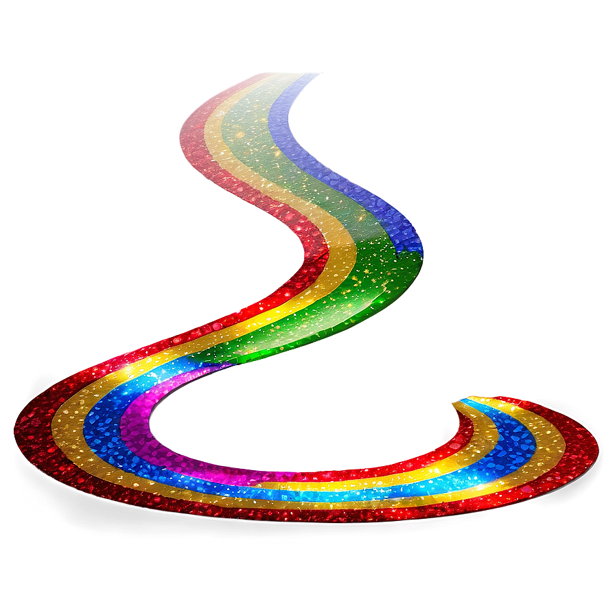 Glitter Rainbow Path Png Gik85