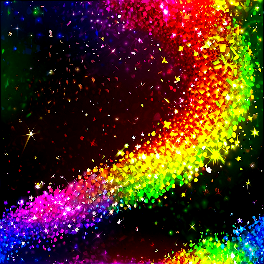 Glitter Rainbow Path Png Jep