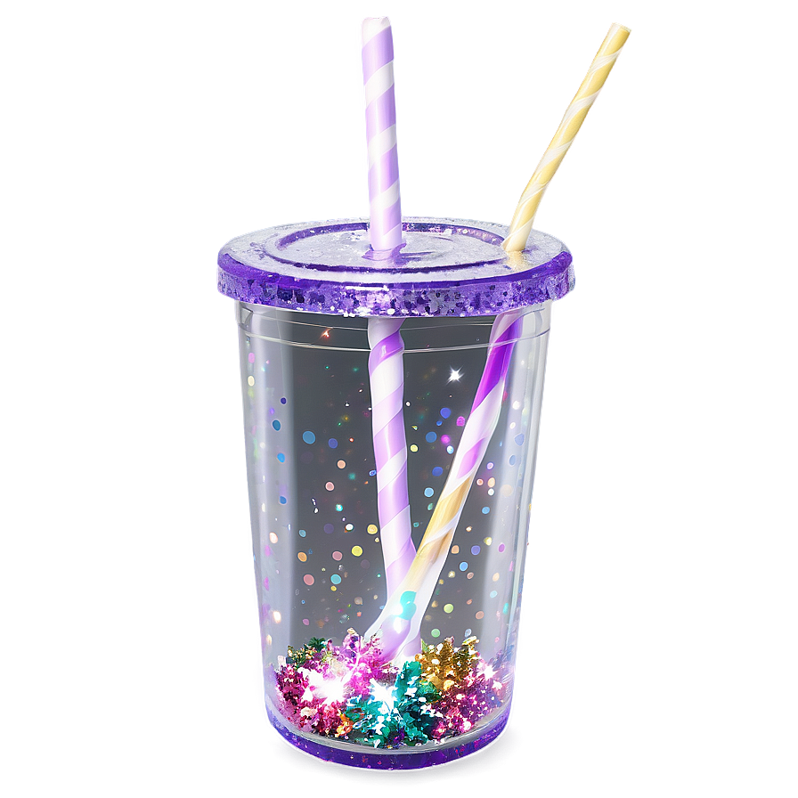 Glitter Straw Png 05242024