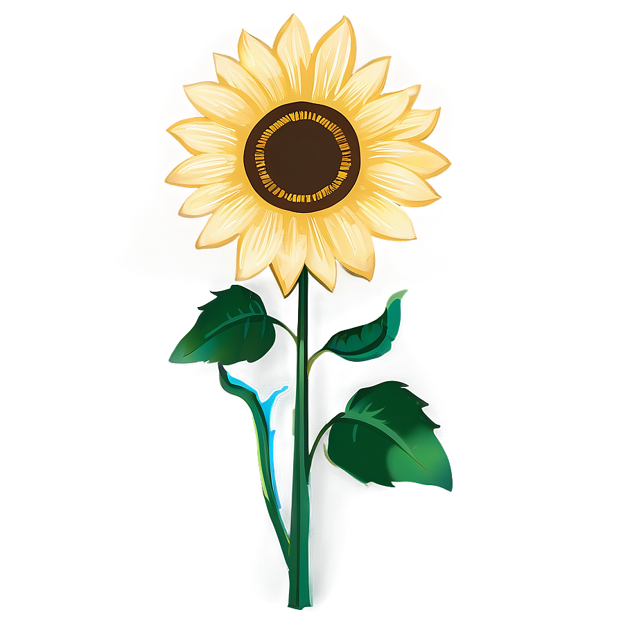 Glitter Sunflower Transparent Png 78