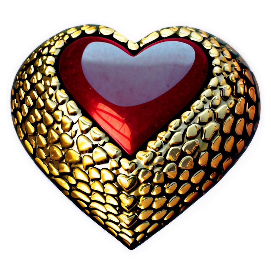 Glitter Valentine Heart Png 06262024