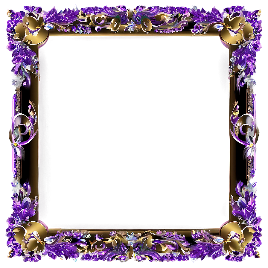 Glitter Wedding Frame Png 06262024