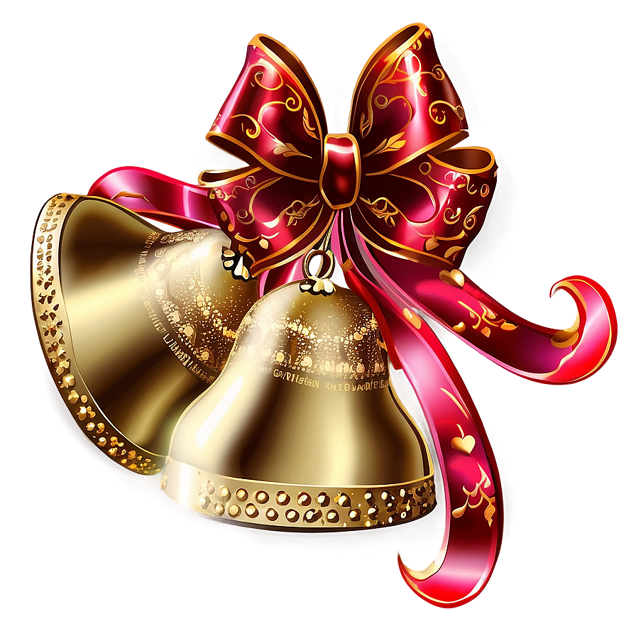 Glittering Christmas Bells Png 06122024