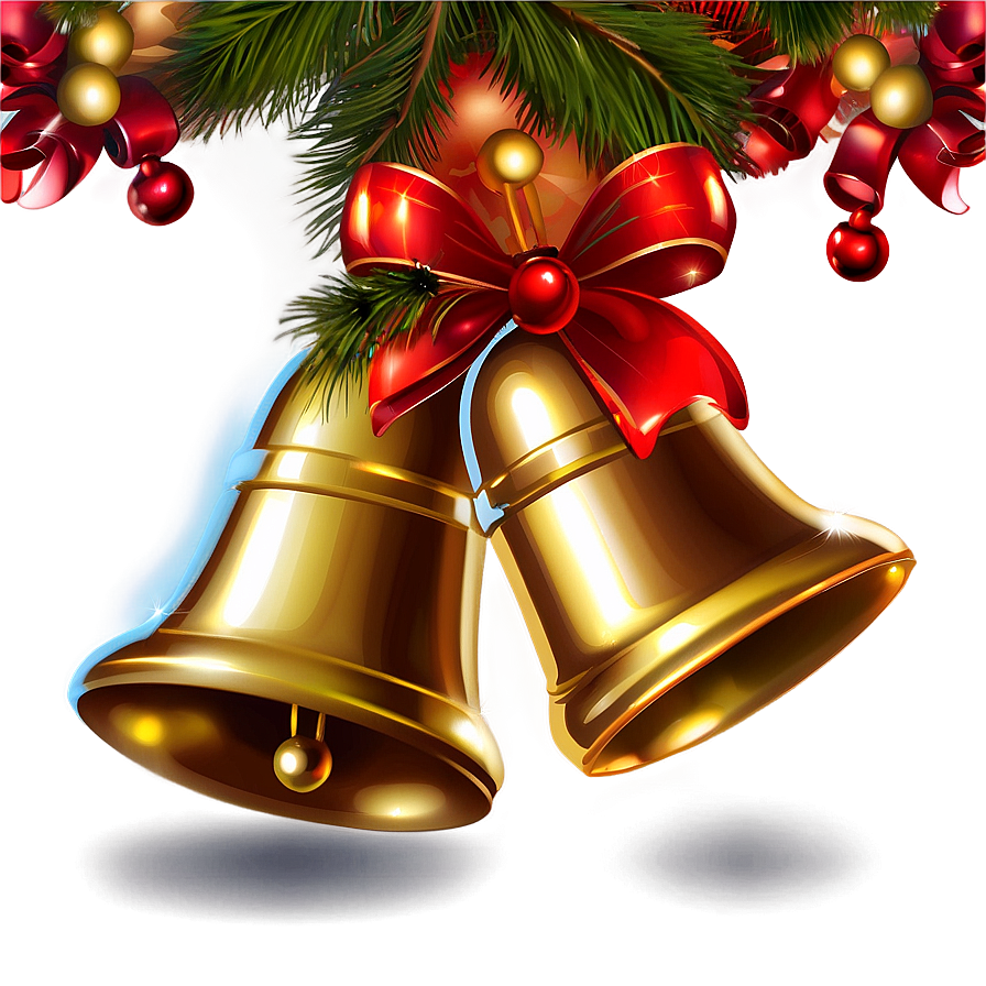 Glittering Christmas Bells Png 06122024