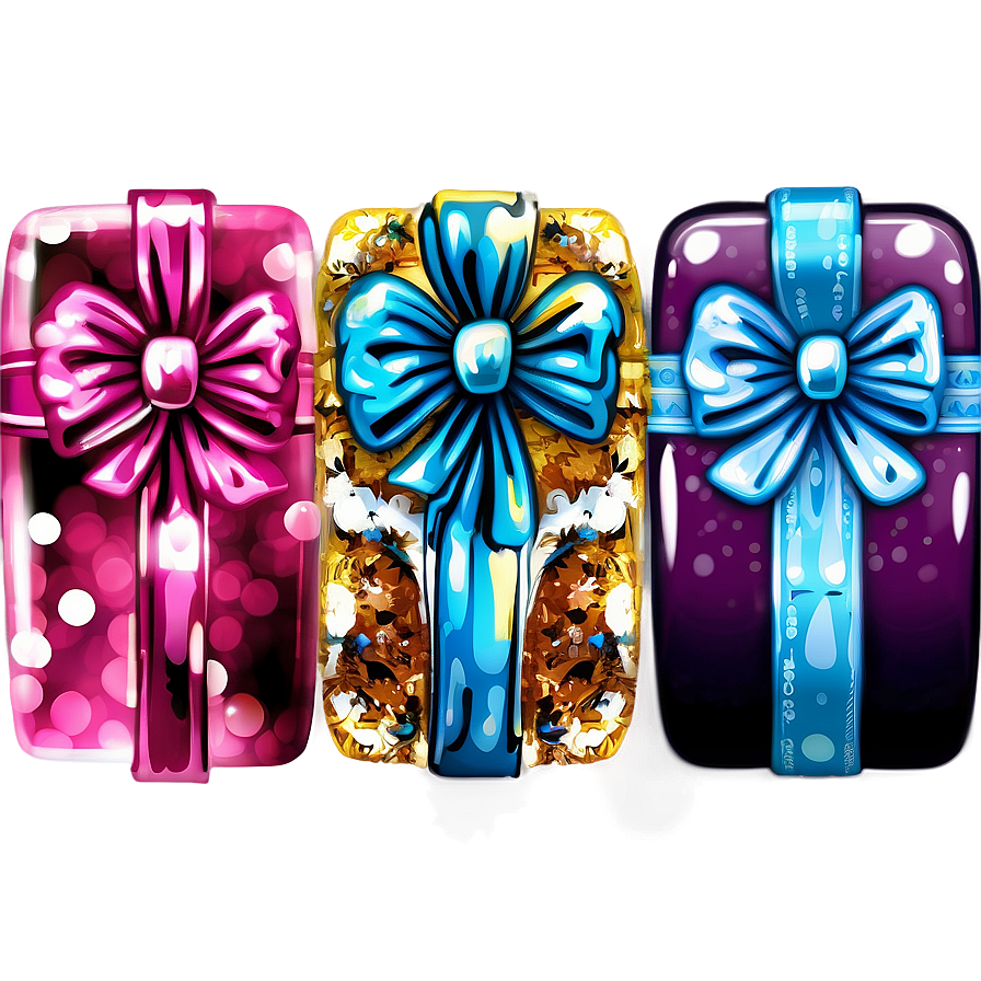 Glittering Gift Box Png 99