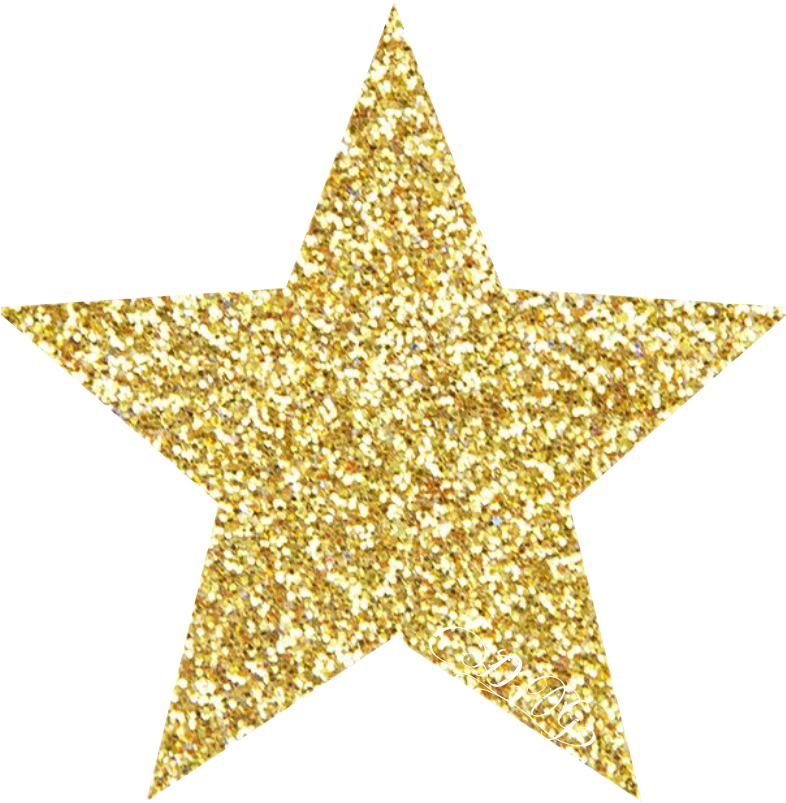 Glittering Gold Star