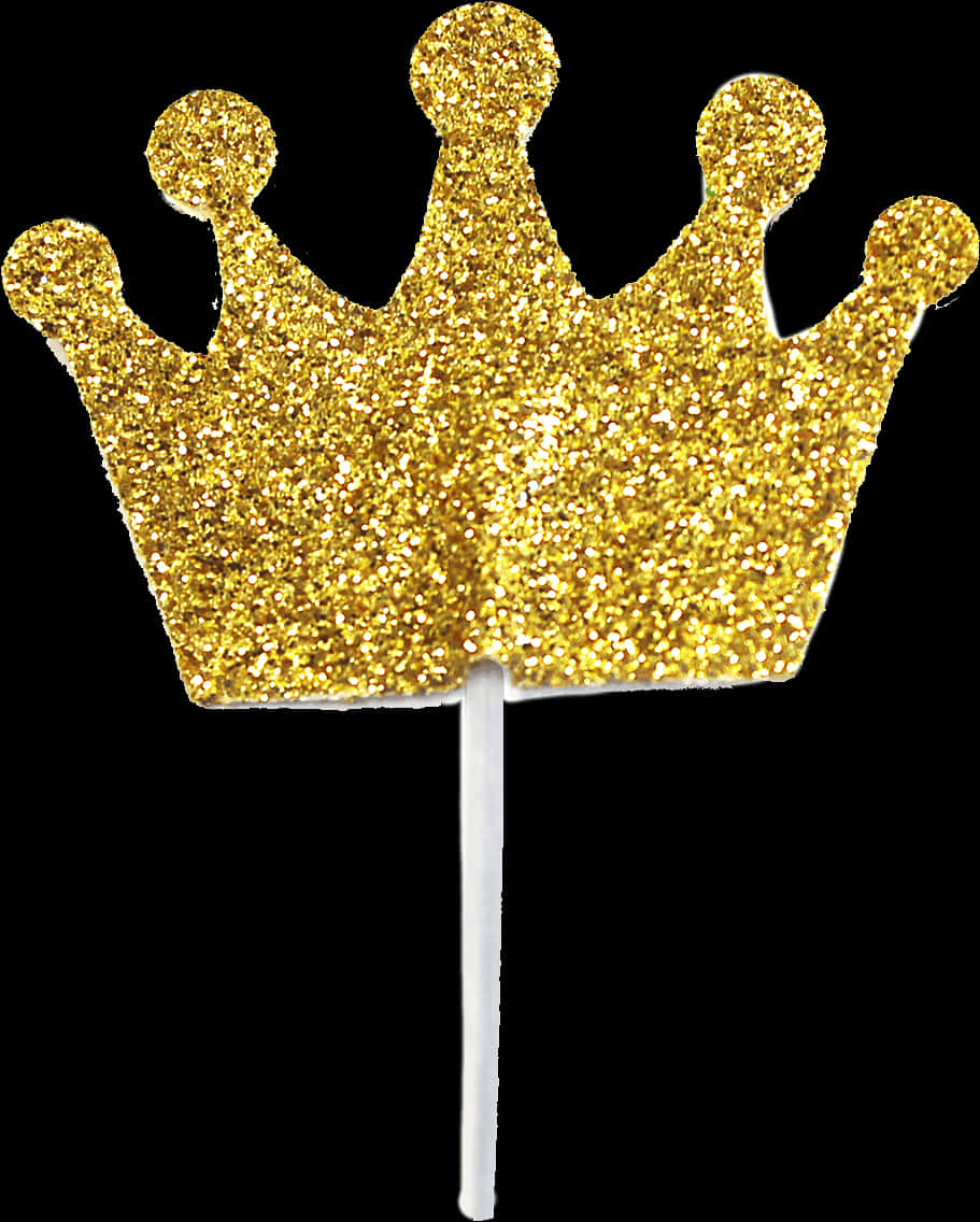 Transparent Glitter Crown Png - Gold Crown Cupcake Toppers Printable, Png Download PNG image with a transparent background, free high-resolution download