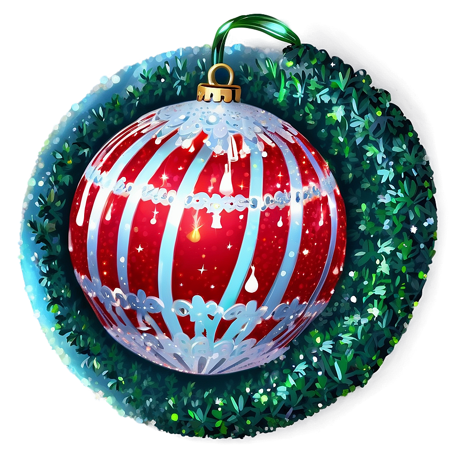 Glittering Happy Holidays Ornament Png Nym