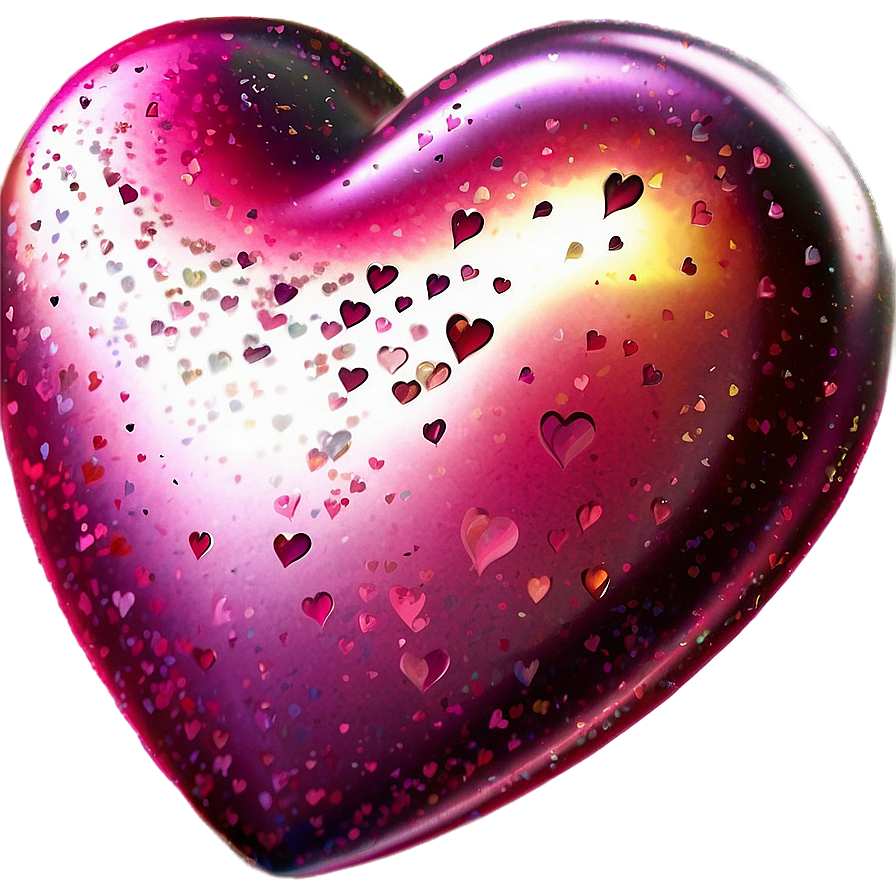 Glittering Heart Png 05232024