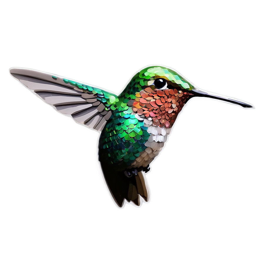 Glittering Hummingbird Png Yio