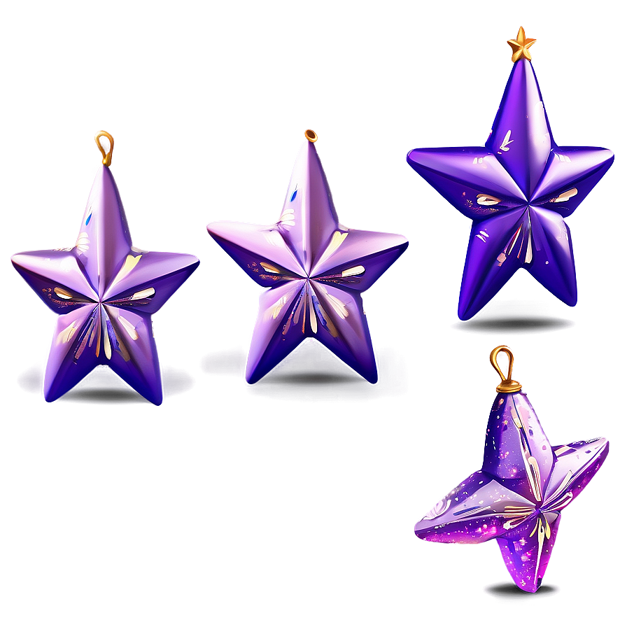 Glittering Purple Star Illustration Png Hvi63