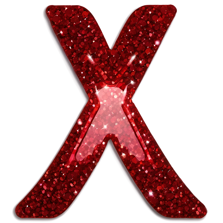 Glittering Red X Png Jpy